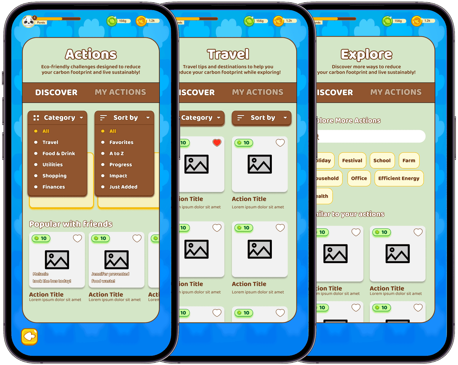 Comprehensive sort, filter and search